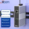 Itcom IT168 Industrial 100Mbps DIN-Rail Fiber Optic Transceiver