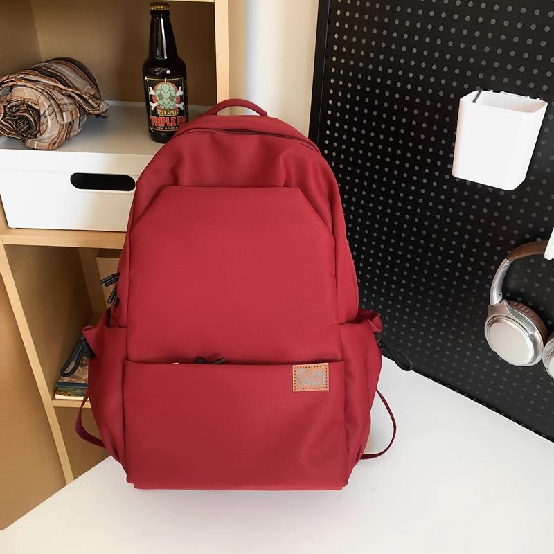 Studentenrucksack, Herren-Sportrucksack, einfarbig, Reiserucksack für Damen und Mädchen