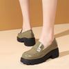 Plus Size 32-43 Loafers Shoes Women Genuine Leather 2024 Spring Platform Women Shoes British Style Fashion School Shoes Women