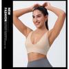 Women Cross Back Thin Strap Shockproof Sports Yoga Bra For Gym Fitness Training