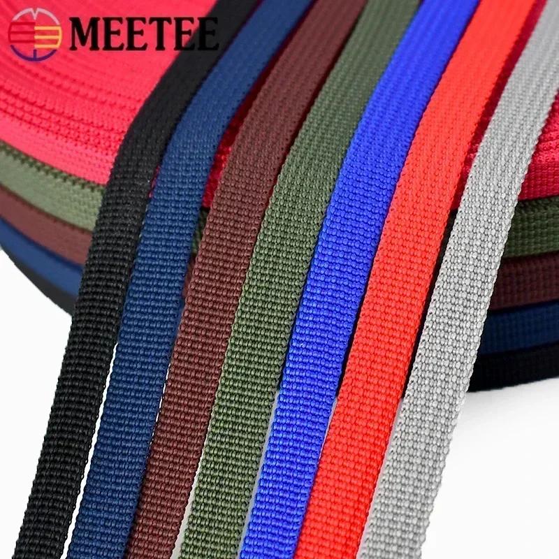 1Roll=45M 10mm Wide PP Webbing Ribbon Tapes for Backpack Strap Strapping Band Garment Pet Collar Sewing Weave Belts Accessories