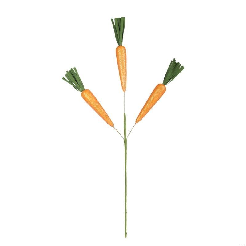 

Easter Decoration Artificial Silk Flower Radish Branch Ornament For Tabletop X3UC