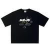 Oversized Mens Clothing Streetwear Cartoon MZLFF Print Harajuku Hip Hop Korean Short Sleeve Y2k Tops Tees Cotton Graphic Tshirt