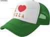 I Love Pizza Hat Mesh Cap for Men Women Adjustable Trucker Hat Baseball Cap