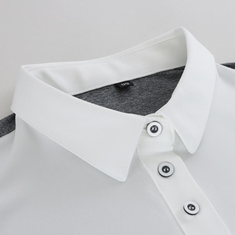Shop   Golfwear Collar Neck Short Sleeve Tee Grey Ne Wsh W604 605