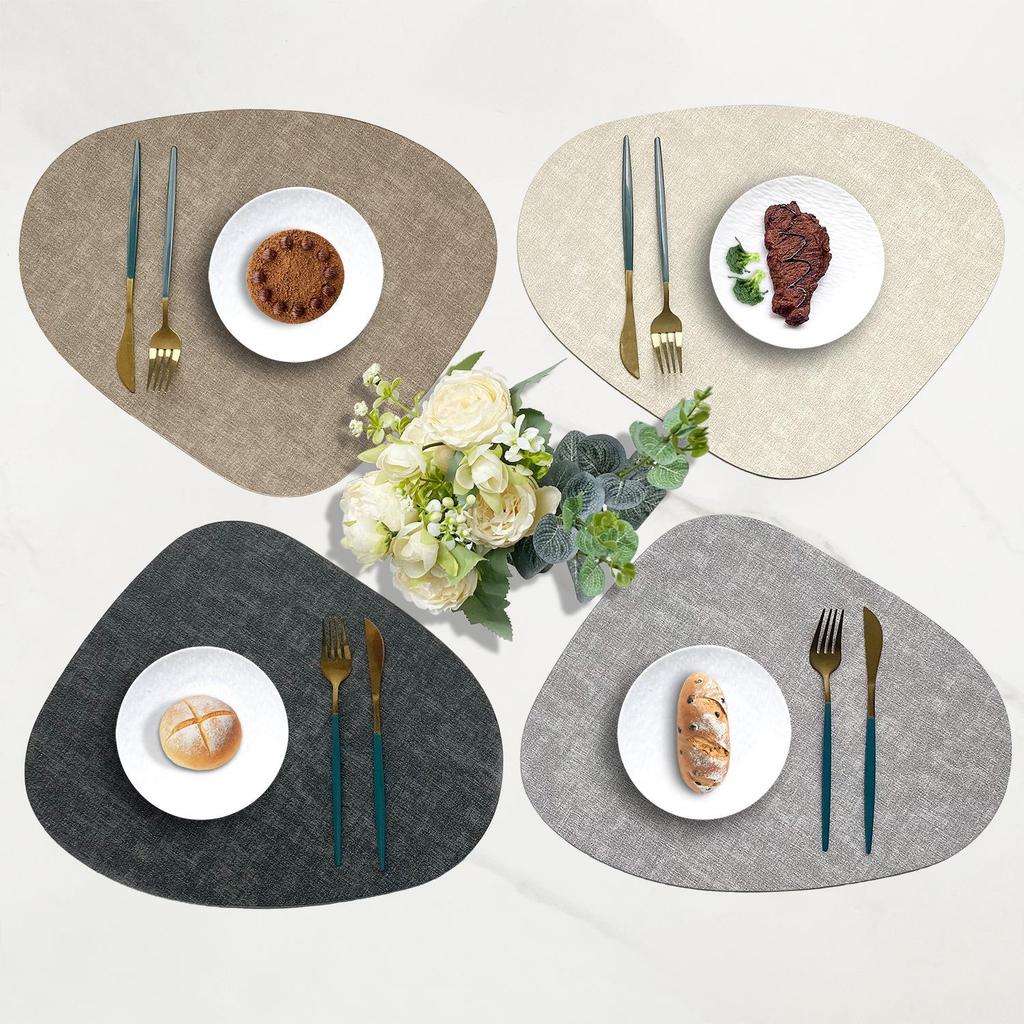 Nordic Water Drop Placemat - Waterproof, Oil-Proof, Heat-Resistant Dining Table Mat for Home, Restaurant, or Hotel Use.