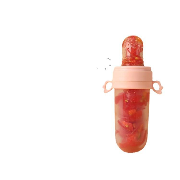 Baby Silicone Teether & Feeder: Rice Cereal, Fruit, Vegetable
