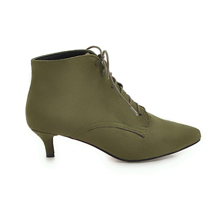 Source Autumn and Winter New Pointed  Shoes British Lace-up Short  Boots Martin Boots and Bare Boots Large Size