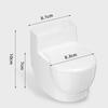 Creative Ashtray Toilet Shaped With Lid Bathroom Wall Mounted Detachable Ashtray Anti Drop Thick Desktop Ashtray Storage Box