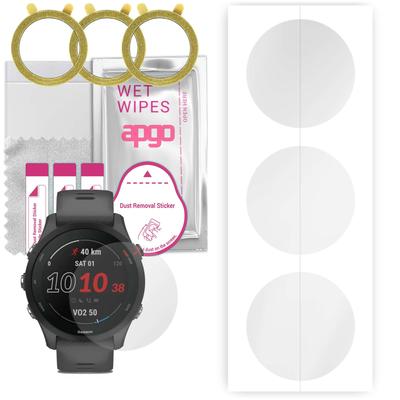 3x Apgo Hydrogel Screen Protector for Garmin Forerunner 255, Hydrogel Film, with Positioning Layer Easy Installation