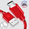 Micro USB Cable Fast Charging Data Sync USB Charger Cable For Samsung Huawei Xiaomi Android Phone Nylon Braided Microusb Cables