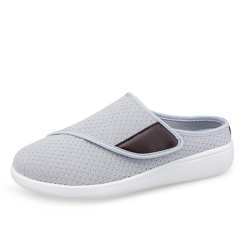 Orthopedic Diabetic Shoes for Wide Feet with Adjustable Closure Lightweight Edema Sneakers with High Arch Support for Elderly