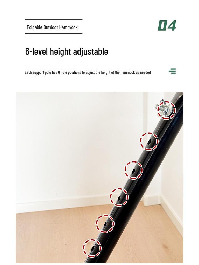 Double Outdoor Canvas Hammock: Lightweight, Anti-Roll, Detachable Stand for Camping & Children's Swing Chair