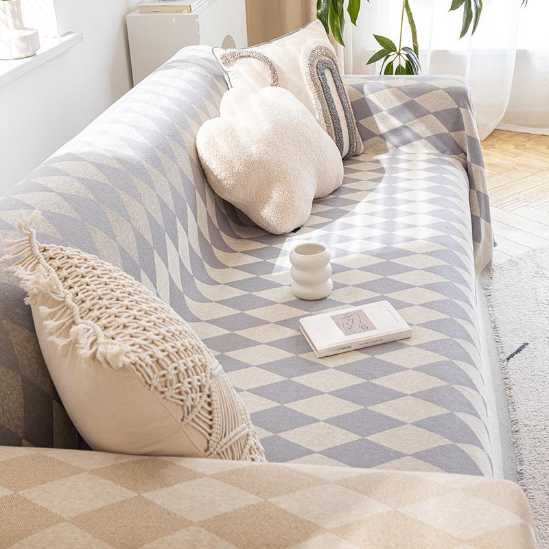 Sofa Cover Towel Chenille Anti-Scratching Sofa Cushion All-Inclusive Non-Slip Cover Cover Modern Simple Universal Cover Thickened
