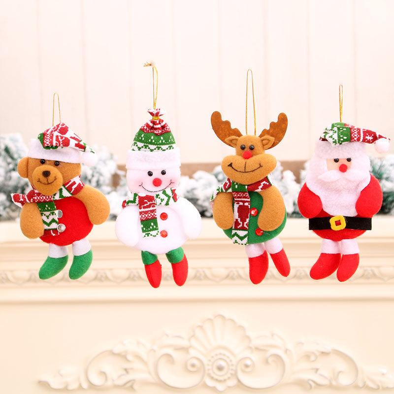 Christmas Fabric Pendant Christmas Doll Pendant Christmas Tree Pendant Ornament Small Gift Pendant