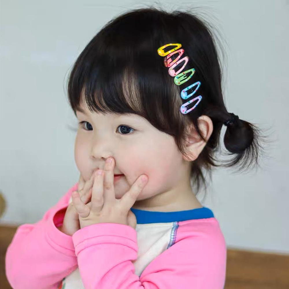 2PCS Colorful Polka Dot Small Hair Clip