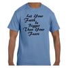 Christian Religious T Shirt Let Your Faith Be Bigger Than Your Fears