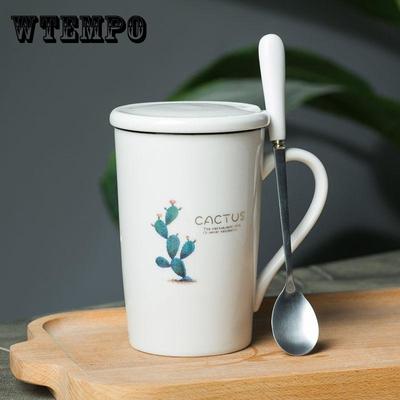 Tasse créative en céramique Cactus, grande capacité, tasse d'eau, tasse de Couple, tasse de petit déjeuner, tasse à café, tasse à thé