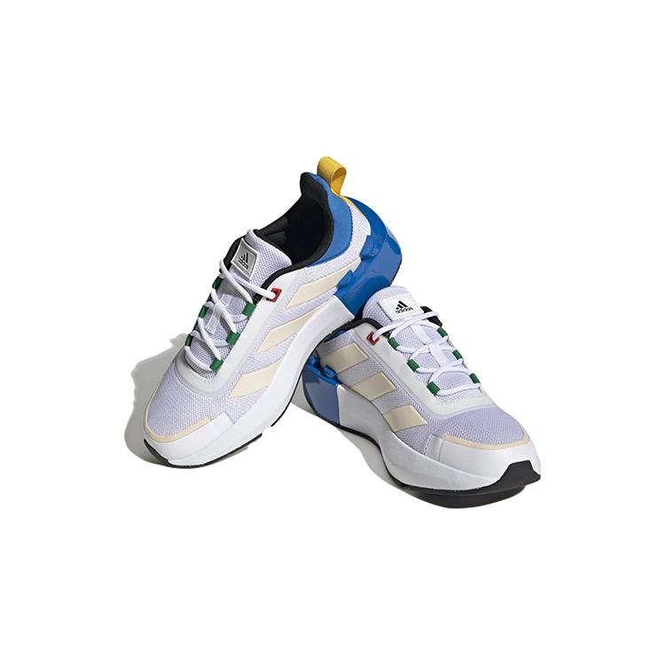New Adidas Tech Runner  LEGO X  Big Kid 'White Shock Blue' HP5883