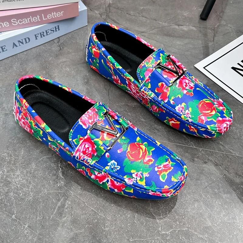 Новые роскошные мокасины мужские кожаные туфли ручной работы повседневные туфли — фото 3