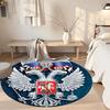 Eagle Round Office Rug Design for Game Room Dormitory Entryway Outdoor Antislip Round Carpet Decorate Offices Perfect Gift for Friends Family