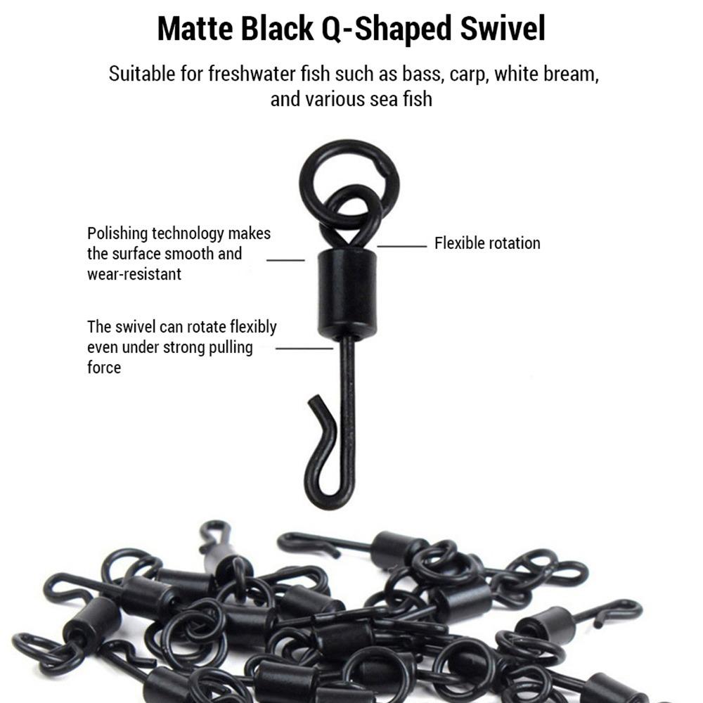 25PCS with Swivels Carp Fishing Kit Anti-Tangles Sleeves Fishing Terminal Tackle Kit  Carp Fishing