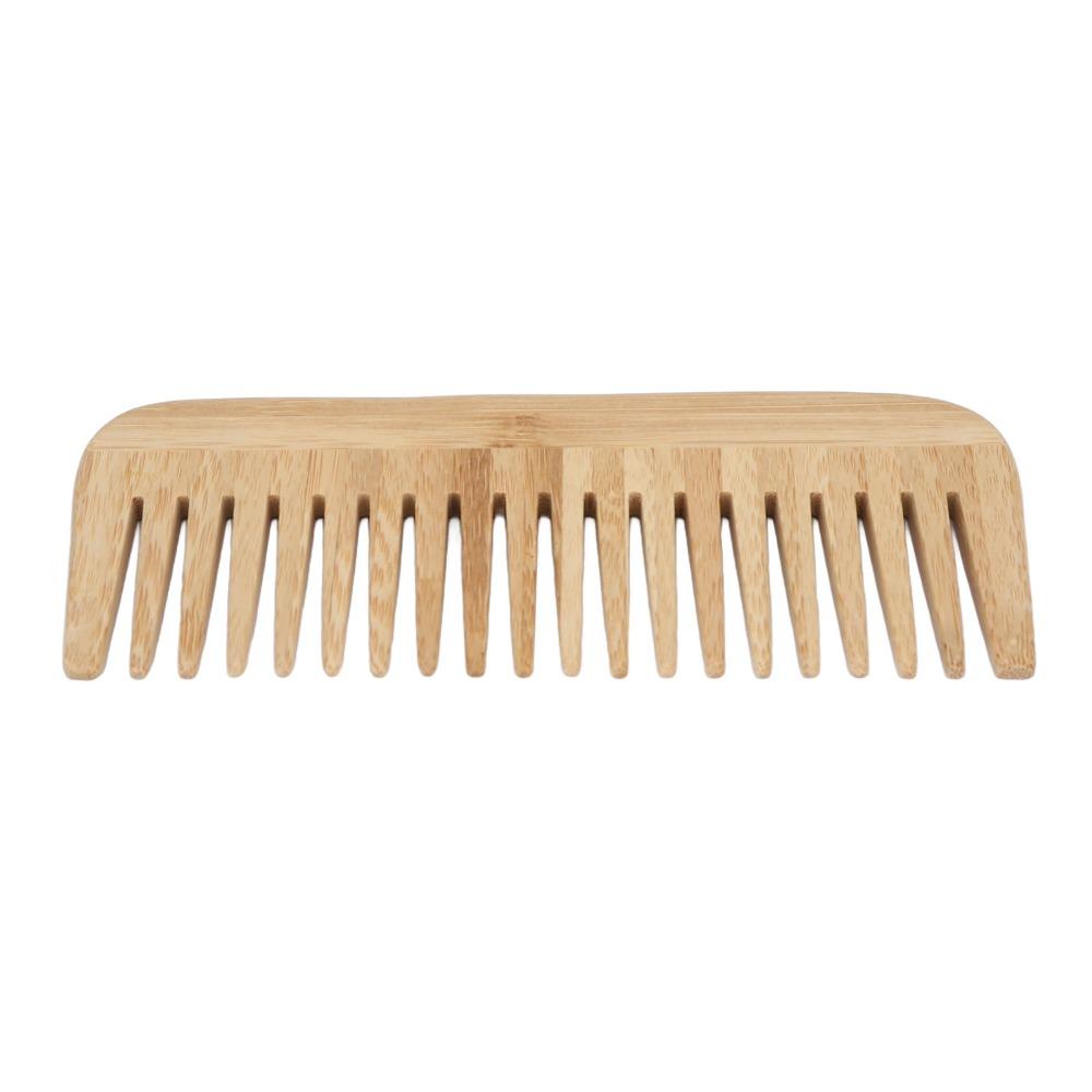 Safety Wide Tooth Comb Portable Wet Hair Comb For Salon Bamboo Comb  Home Use