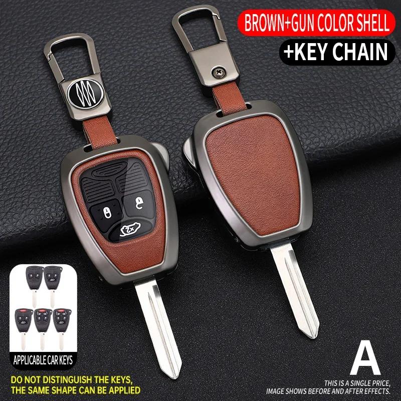 

Interior Mouldings Zinc Alloy +Tpu Car Key Case For Jeep Wrangler Compass Patriot Liberty Chrysler 300 PT Dodge JCUV Caliber Nit