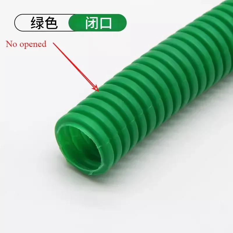 10m Colored Plastic PP Flame-retardant Corrugated Hose Automotive Wiring Harness Conduit Cable Wire Storage Protective Cover
