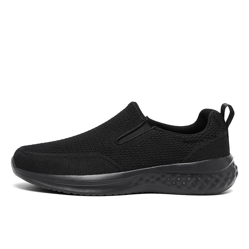 Brand Design Comfort Slip-on Casual Sneakers Thick Soles Cushioned Mesh Shoes Breathable Outdoor Walking Travelling Driving