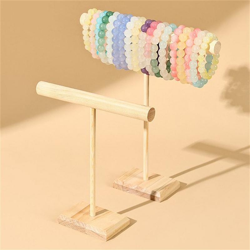 Stojan na rekvizity na šperky z masivního dřeva Náhrdelník s přívěskem do vlasů Stojan na skladování šperků