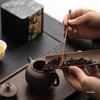 Japanese Tin Tea & Coffee Scoop - Long Handle Stirrer & Dual-Use Incense Burner Tool
