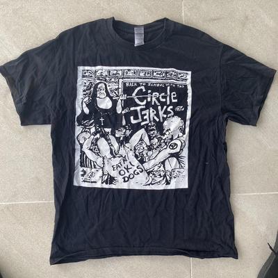 Circle Jerks 2000s bandshirt Zwart Korte mouw Unisex T-shirt NH18154 Unisex T-shirt