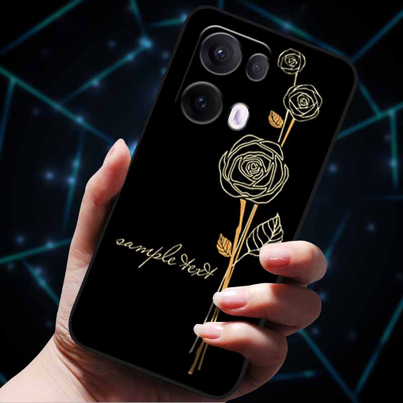 3D Flowers Emboss Fundas For OPPO Reno 13 Reno13 Pro 13F 5G Case Soft Silicone Phone Case for OPPO Reno13 Pro Back Cover Coque