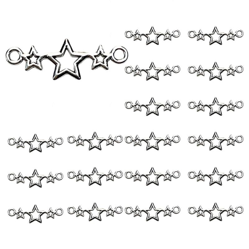 Versatile Star Shaped Spacer Bead Trendy Star Shaped Bead Accessories Stylish Pendant for Bracelets and Necklaces