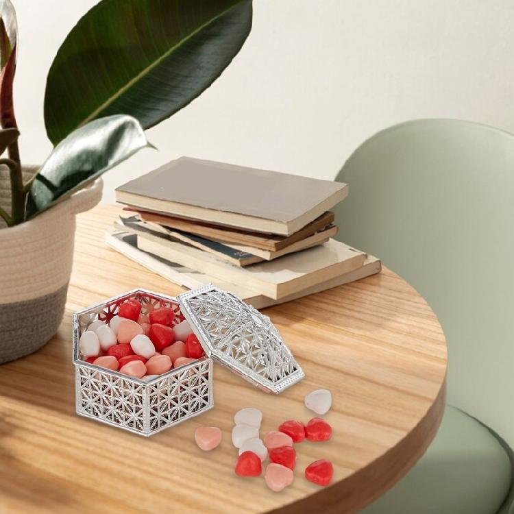 12pcs Dessert Container Hollow Storage Boxes for Party Favors Fillable Wedding Candy Organizers Chocolate Holder