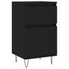 Sideboards 2 pcs Black 40 x 35 x 70 cm Engineered Wood
