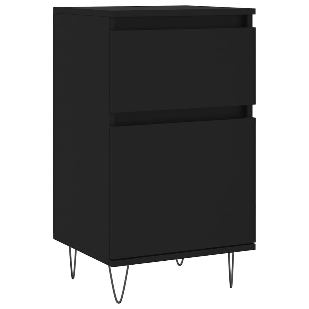 Sideboards 2 pcs Black 40 x 35 x 70 cm Engineered Wood