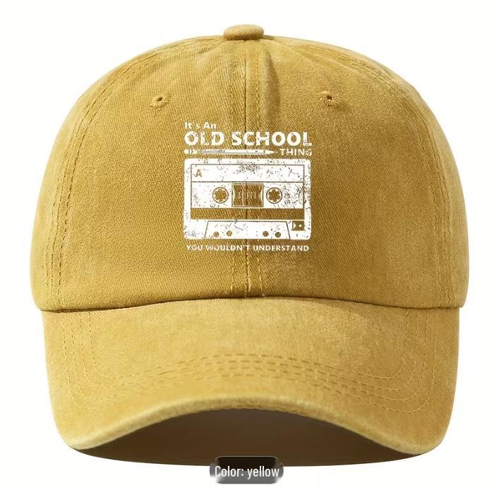 Cartoon Embroidery Vintage Anime Baseball Cap - Adjustable Polyester Hat for Sun Protection and Outdoor Casual Wear