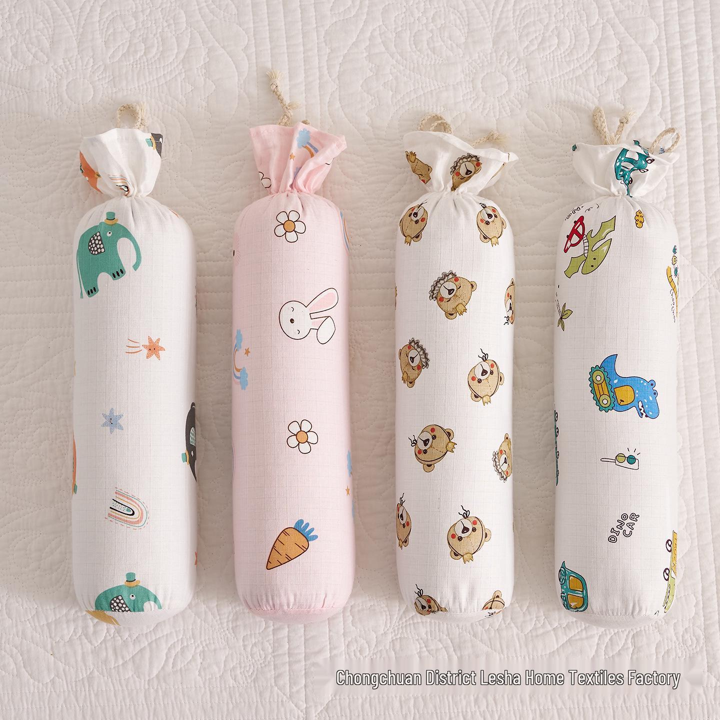 All-Cotton Double-Layer Baby Comfort Pillow - Anti-Startle, Side-Sleeping Newborn Aid cm