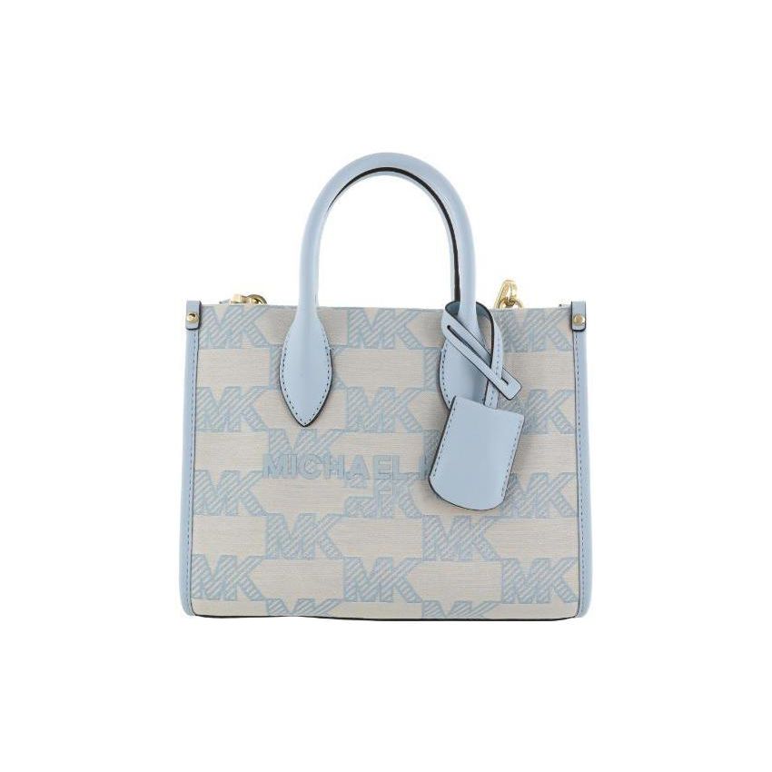 

Michael Kors MK Mirella Letter Logo Classic Print Cotton Tote Bag Women tote bags Blue 35S3G7ZC5J-BLUE Basic Set (Bag+Dust Bag)