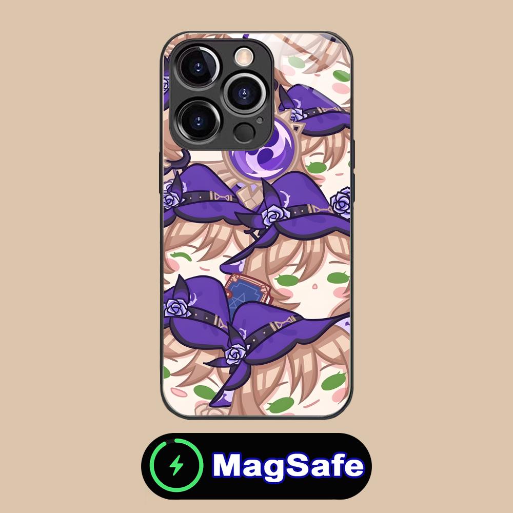 Game GI Lisa Mobile Phone Case for iPhone 17 16 15 14 13 12 11 Air Pro Max Plus Mini MagSafe Glass Colorful Cover Pretty Luxury