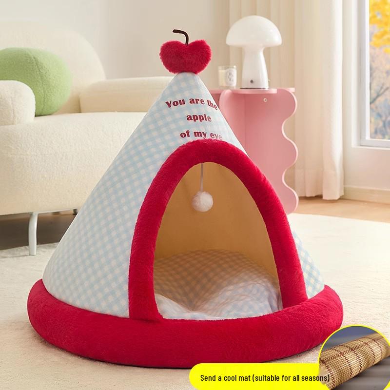 Four Seasons Enclosed Cat Nest Tent: Universal Pet Villa & Bed