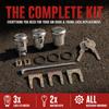 14PCS Silver+Black Door Lock Cylinder Rebuild Kit for Malibu/Monte Carlo/Camaro Car Repair
