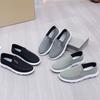 Men's spring and autumn cloth surface pedal old Beijing casual fashion dad shoes non-slip and lightweight medium and old lazy shoes