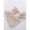 Striped Pattern Bow Decor Washcloth, Modern Color Block Hand Towel for Bathroom Home Bathroom Decor Back To School