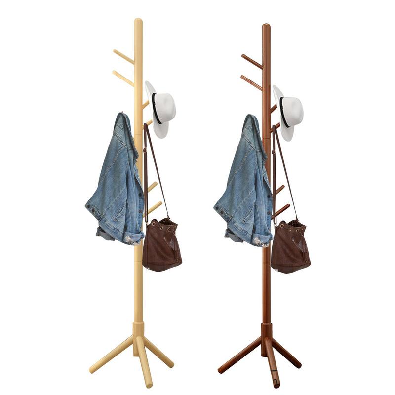 Natural Wood Clothes Rack Stand Branch Shape Handbag Hat Coat Hanger Living Room Clothing Organizer Home Nor-dic Furniture