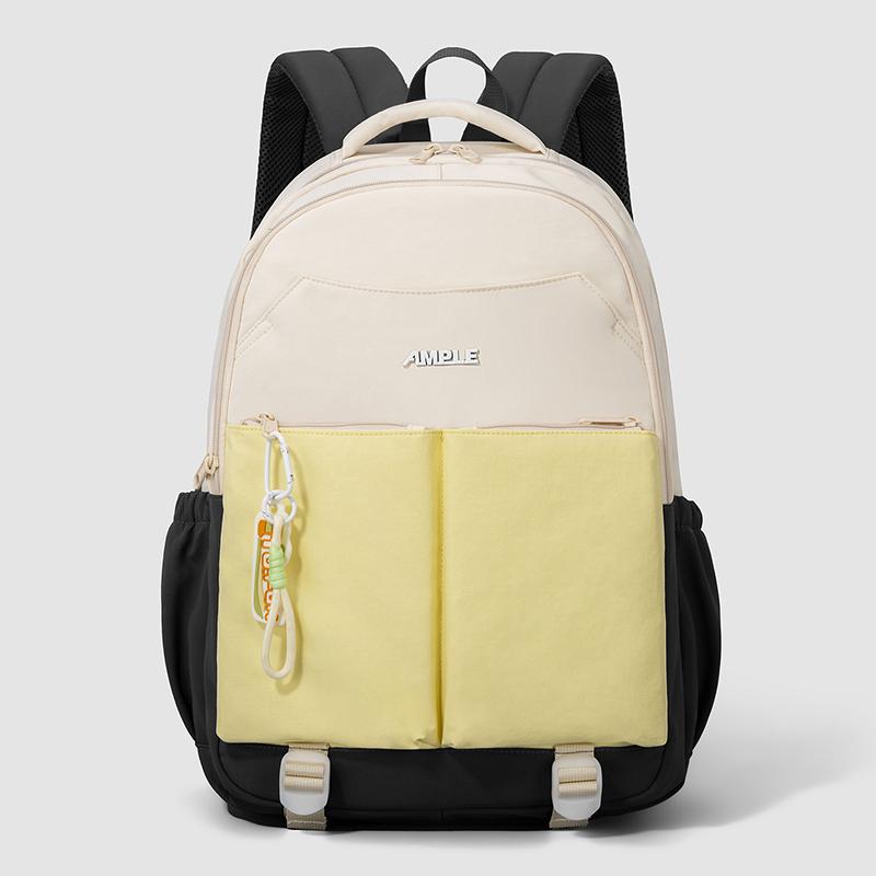 Contrast Patchwork Backpack Short-Distance Lightweight Backpack