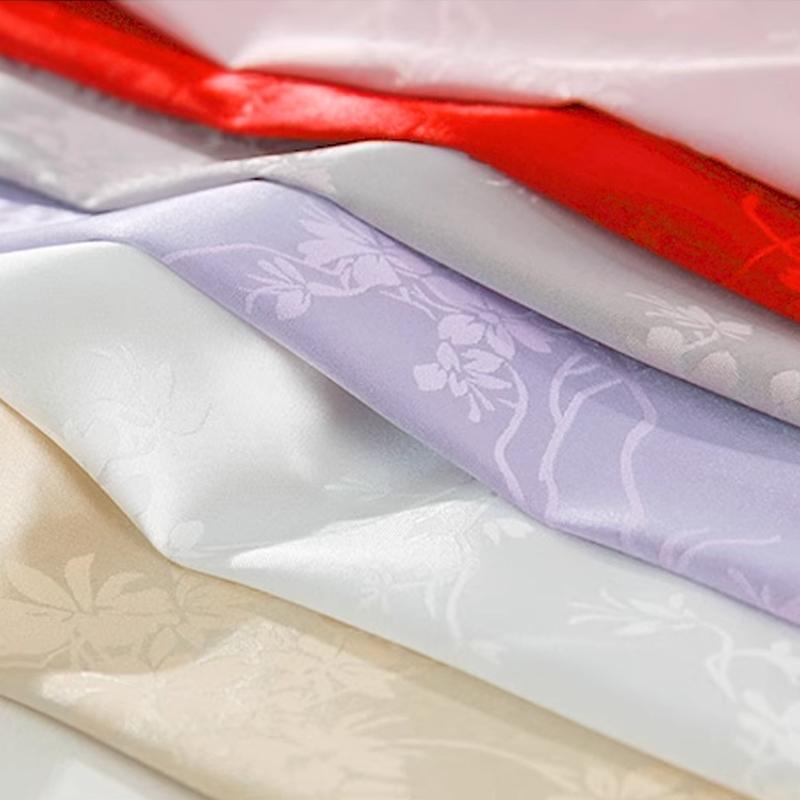 1m/2m/3m Breathable Flower Branch Jacquard Satin Fabric for Chinese Style Dress ,Shirt,Fashion Clothes Handmade DIY Fabric