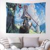 Hot Japan Anime Frieren Anime Tapestry Hanging Tarot Hippie Wall Rugs Dorm Home Decor